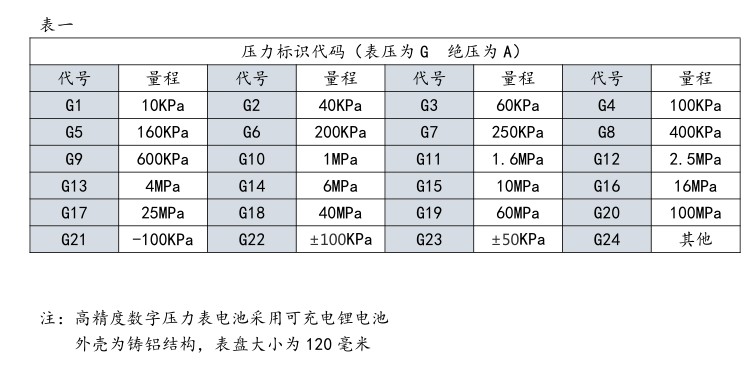 高精度数字压力表