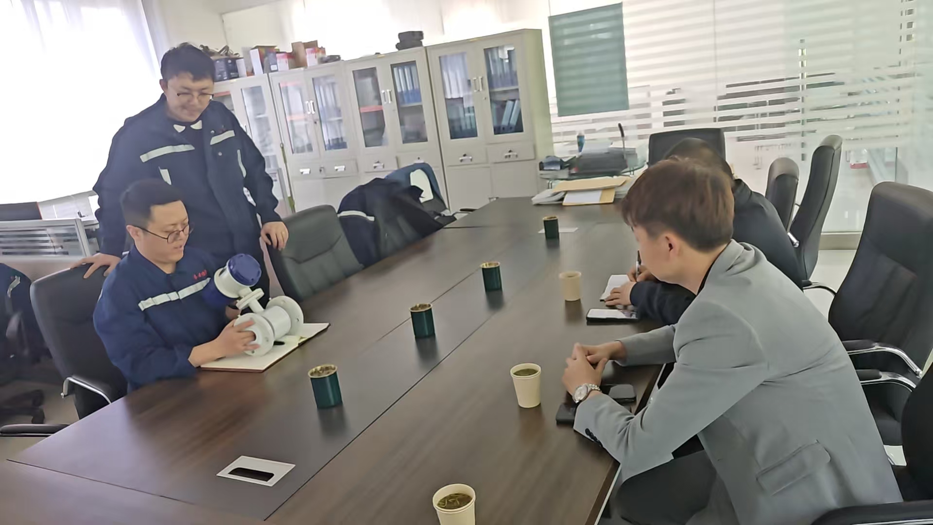 西安云仪仪器厂家赴宁夏齐云冶金炼钢厂现场踏勘 敲定电磁流量计配套选型方案